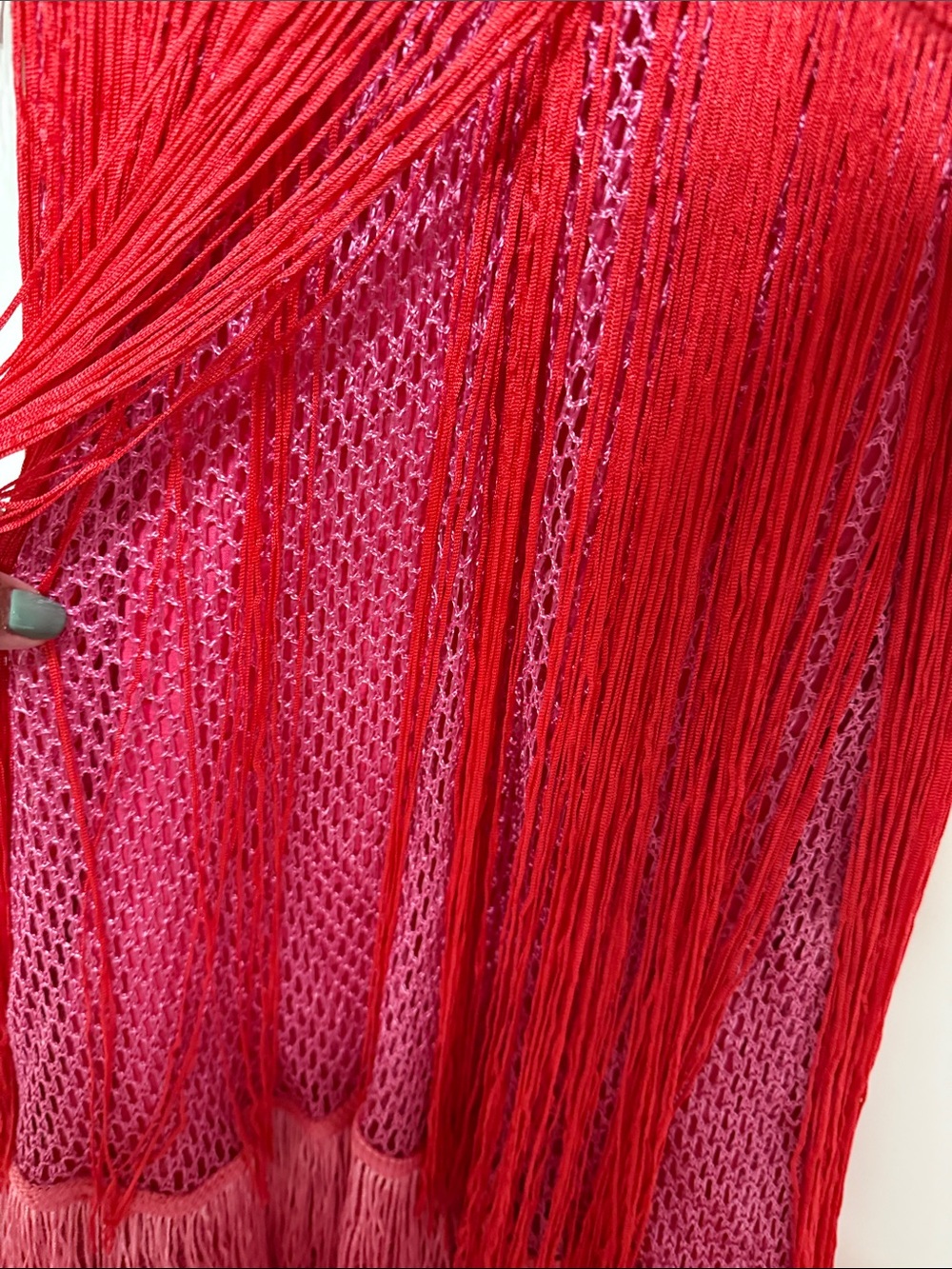 Anthropologie Let me Be Tiered Fringe Ombré Dress - Picture 11 of 17